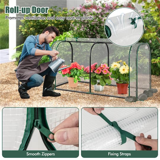Costway Portable Mini Tunnel Greenhouse Kit